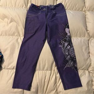 INKnBURN purple Lust capris